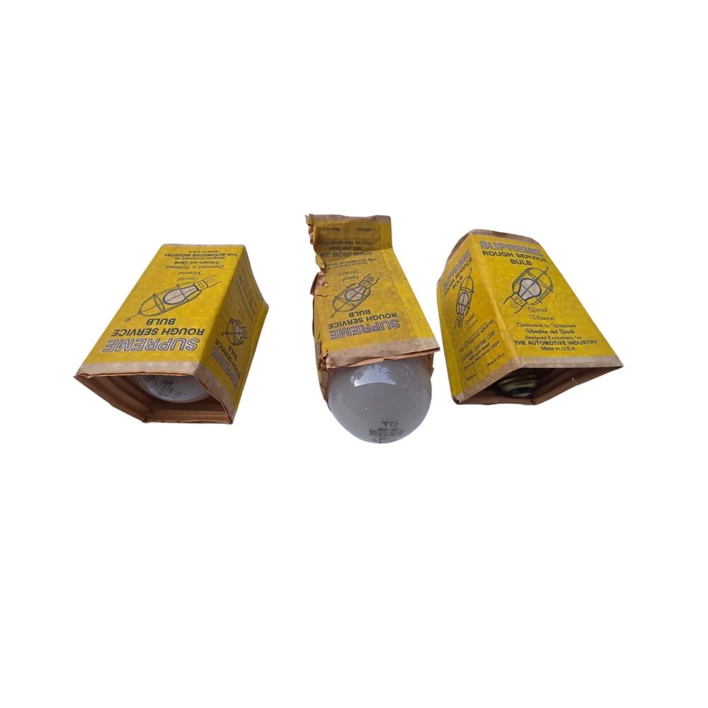 3 X Supreme Rough Service Light Bulb 100 Watt - Rough Service Bulb Made in USA